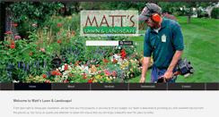 Desktop Screenshot of mattslawnandlandscape.com